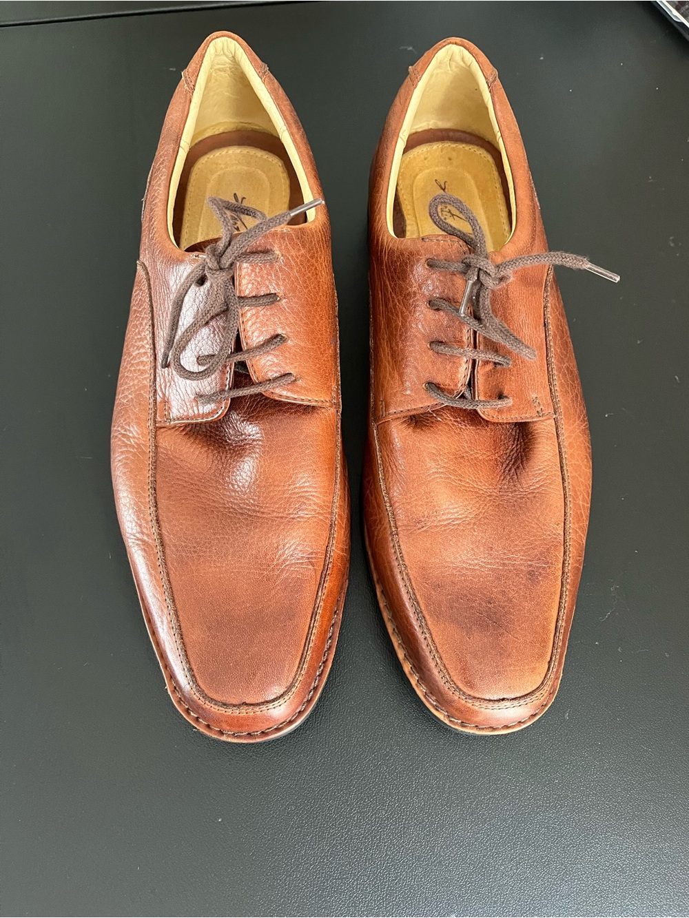 Martin Dingman Men's Brown Leather Lace-Up Derbys